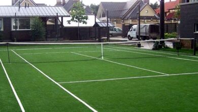 Photo of Подготовка к резке газона на теннисном корте